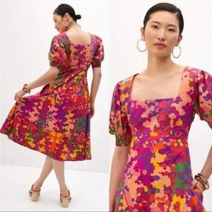 Anthropologie x Roopa Pemmaraju Women's Sz. XS Floral Midi Dress